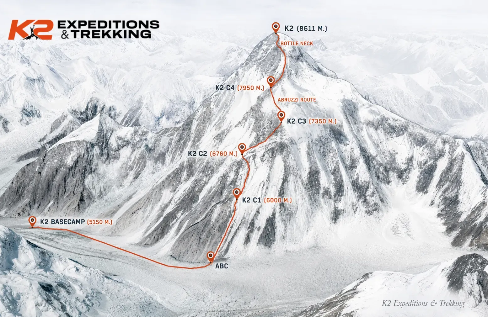 K2 Climbing Route